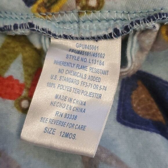 Baby boy construction robe  - Picture 2 of 4